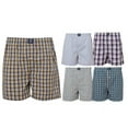 thumbnail image 1 of Badger Smith - Men's Boxer Shorts, Comfortable Cotton Boxers, 100% Cotton Checks Multicolor Boxers For Men, Multi Pack - Large, 1 of 13