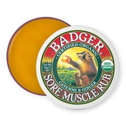 Badger Organic Muscle Balm with Cayenne & Ginger, 2 oz