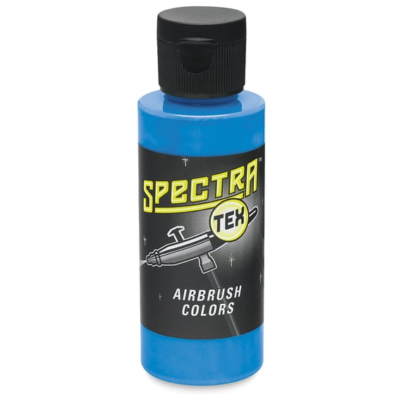 Badger Spectra Tex Airbrush Color - 2 oz, Transparent Cyan Blue
