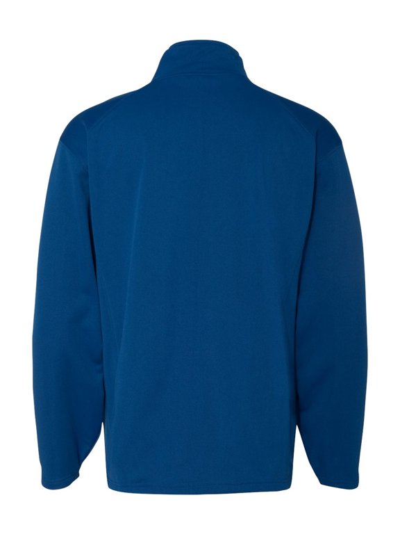 1480 Quarter-Zip Polyester Fleece Pullover, Royal, Medium