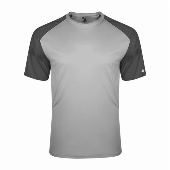 Badger Sport 423000 Breakout Tee-Silver/Graphite-M - Walmart.com