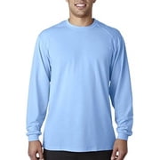 Badger 4804 Adult B-Tech Long-Sleeve Tee - Columbia Blue, Small