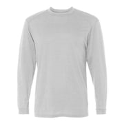 Badger 4804 Adult B-Tech Long-Sleeve Tee - White, Medium