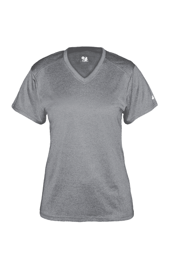 Pro Heather Women's V-Neck Tee - Steel Heather S