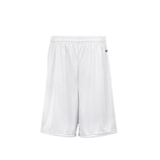 Badger Sportswear Mens B-Dry Performance Short, White, Small