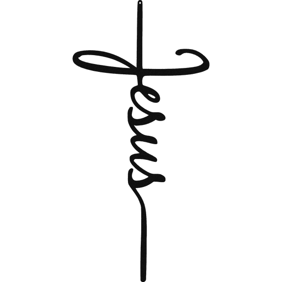 Badger Steel USA Jesus Cross Metal Wall Sculptures