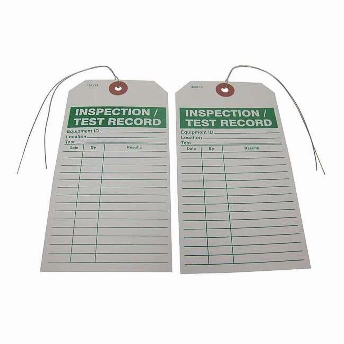 Badger Tag & Label Inspection/Test Record Tag,3 in. W,PK25 120 ...