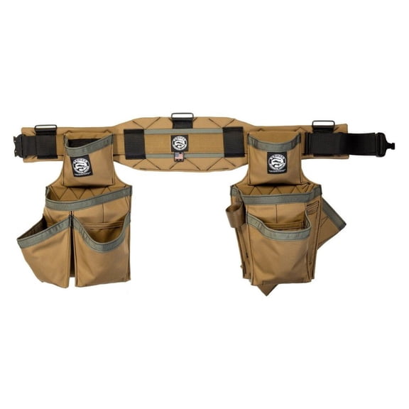 Badger Tool Belts Carpenter Toolbelt Set Sawdust Sage Medium