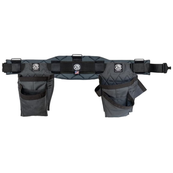 Badger Tool Belts Trimmer Toolbelt Set Gunmetal Gray Small