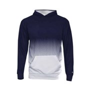Badger Youth Hex 2.0 Hooded Sweatshirt Size XS Color Blues