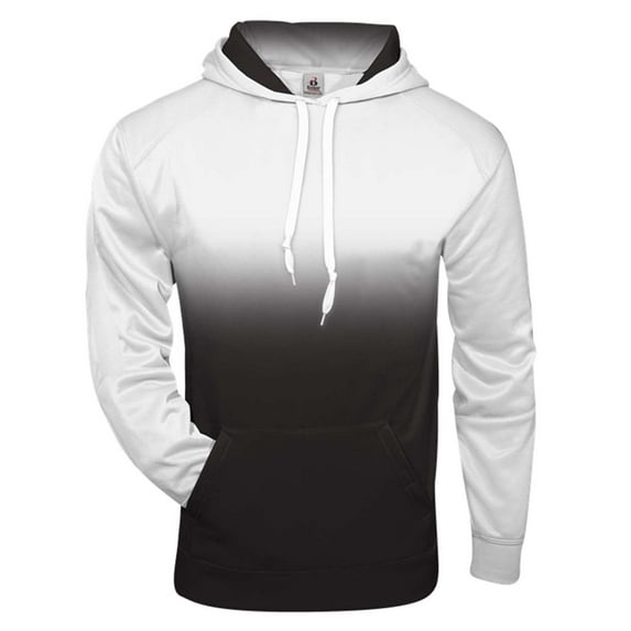Badger Youth Ombre Hooded Sweatshirt Size S Color Blacks