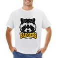 thumbnail image 1 of Badgers Sport Team Vintage T-shirt Mens Cotton Classic Crewneck Short Sleeve Tees Unisex White 4XL, 1 of 2