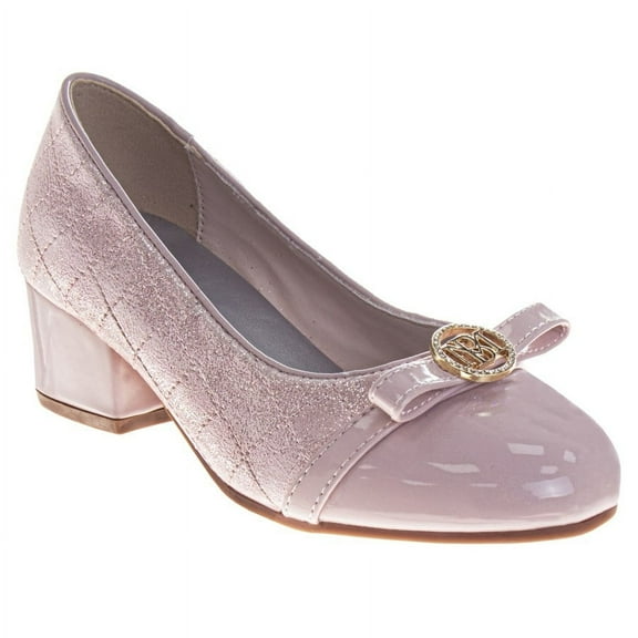 Badgley Mischka Girls Dress Shoes (Little Kids, Sizes 11–4), Blush, Size: 12