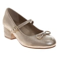 thumbnail image 1 of Badgley Mischka Girls Dress Shoes (Little Kids, Sizes 11–4), Gold, Size: 12, 1 of 7