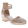 thumbnail image 1 of Badgley Mischka Girls Dress Shoes (Little Kids, Sizes 11–4), Rose Gold, Size: 3, 1 of 7