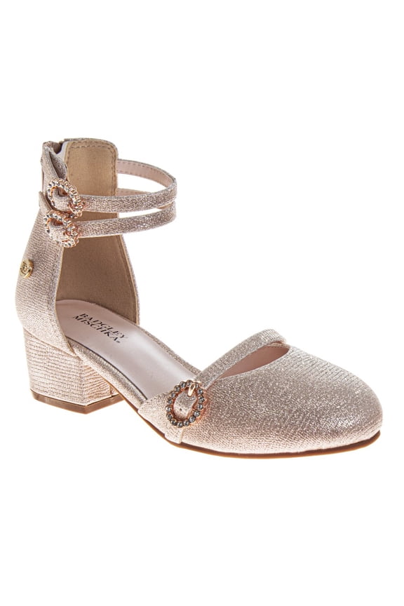 Girls Dress Shoes (Little Kids, Sizes 11–4), Rose Gold, Size: 3