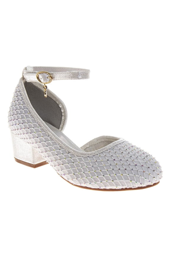 Girls Dress Shoes (Little Kids, Sizes 11–4), White, Size: 12