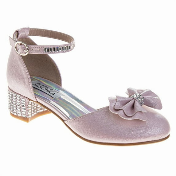 Badgley Mischka Girls Dress Shoes (Little Kids, Sizes 12–4), Pink, Size: 2