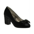 thumbnail image 1 of Badgley Mischka Little Kids Girls Medium Heel Dress Pump Shoes - Black , 6, 1 of 7
