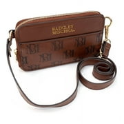 Badgley Mischka Madalyn Vegan Leather Fabric Belt Bag in Brown