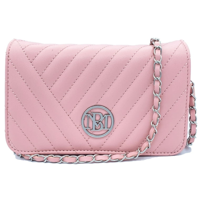 Badgley Mischka Pink Camera Bag 