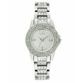 thumbnail image 1 of Badgley Mischka Women's BA/1411SVSV Crystal Accented Silver Tone Watch NEW ❤, 1 of 4