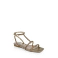 thumbnail image 1 of Badgley Mischka Women's CAMI Flat Sandal, Bronze, 5.5, 1 of 9