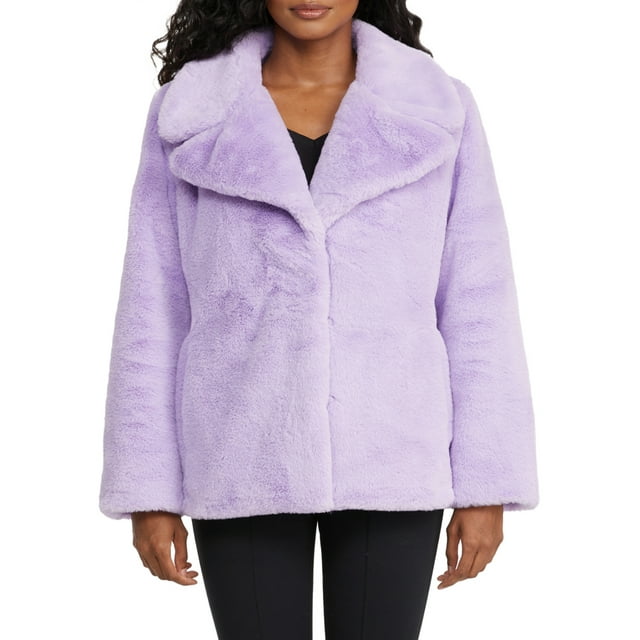 Badgley Mischka Women’s Faux Fur Short Coat