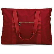 Badgley Mischka Womens Nylon Travel Tote Weekender Duffle Bag - Lightweight Travel Bag Burgundy