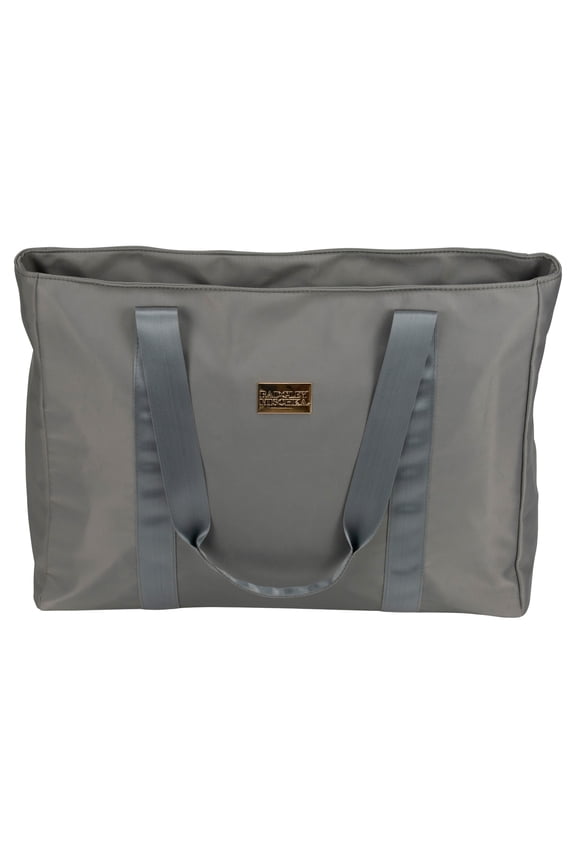 Women's Nylon Travel Tote Weekender Duffle Bag - Lightweight Travel Bag (Grey)