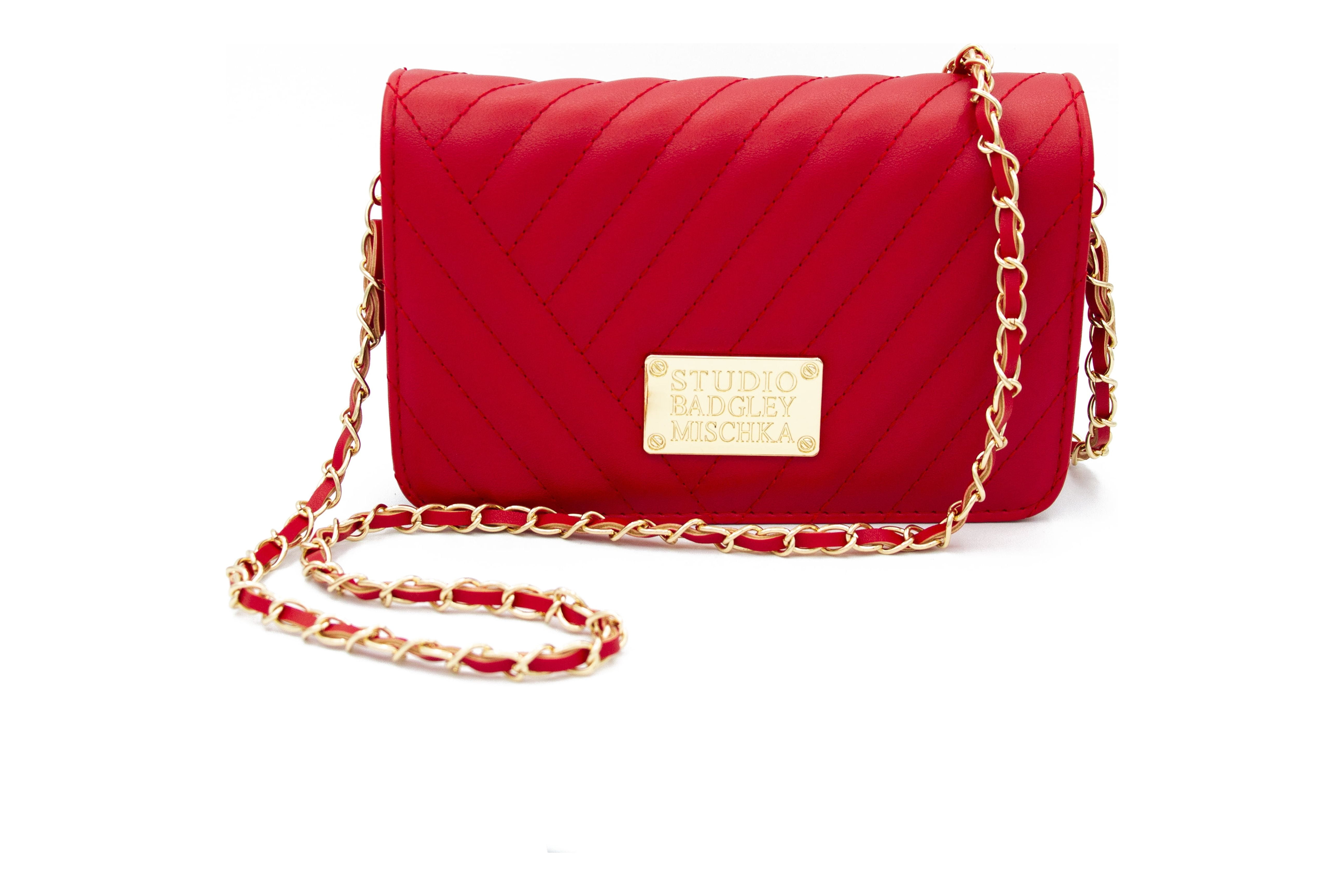 Badgley Mischka Women's Vegan Leather Camera Bag Red - Walmart.com