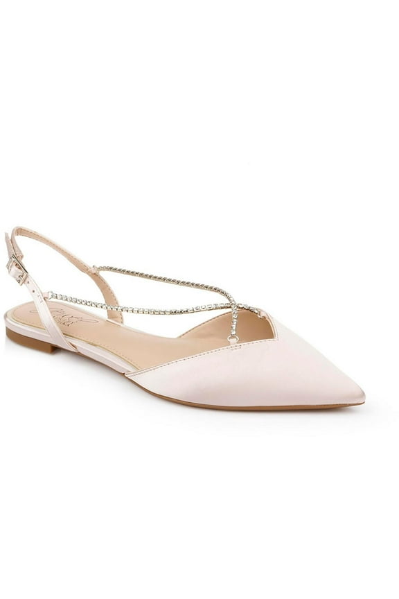 Womens Alanna Embellished Pointed Toe Flat Shoes