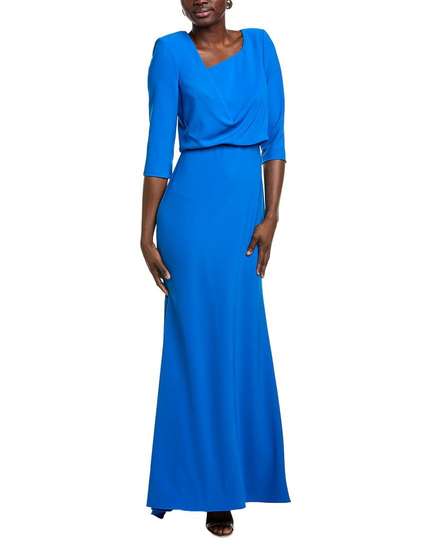 Badgley Mischka Blouson Gown, 2 / Blue Badgley Mischka Blouson Gown, 2 / Blue