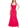 thumbnail image 1 of Badgley Mischka womens  Cutout Appliques Gown, 6, Pink, 1 of 4