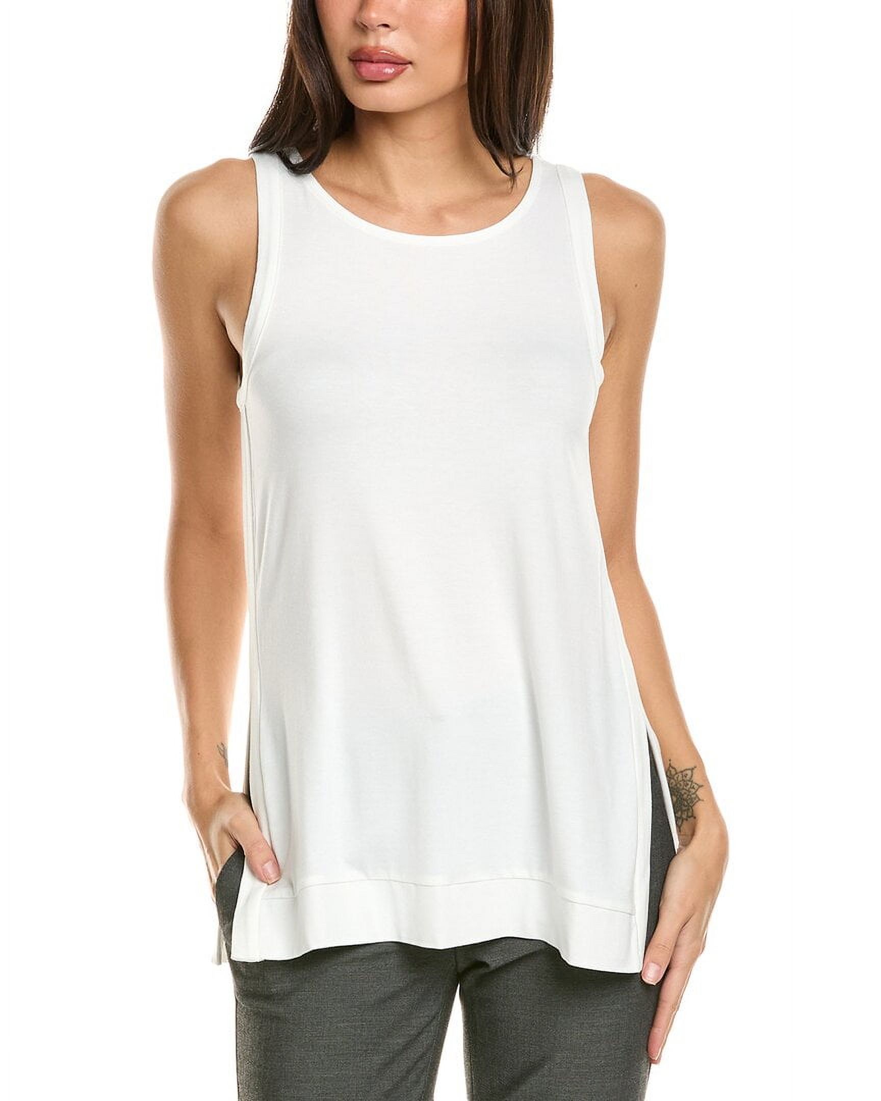 Badgley Mischka womens  Double Layer Tank, xs, White