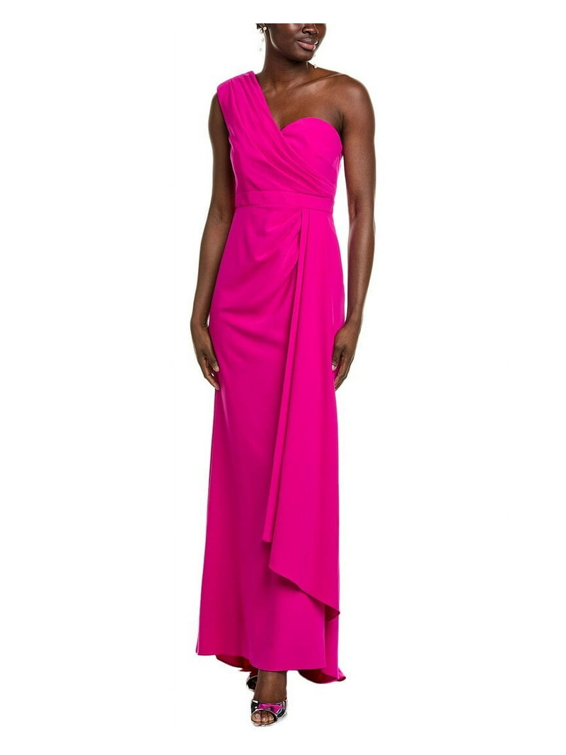 slim fit dress slacks Beaded Three-Quarter Sleeve Gown by Badgley Mischka