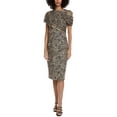 thumbnail image 1 of Badgley Mischka womens  Draped Midi Dress, 12, Tan, 1 of 3