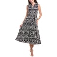 thumbnail image 1 of Badgley Mischka womens  Embroidered Midi Dress, 4, Blue, 1 of 3