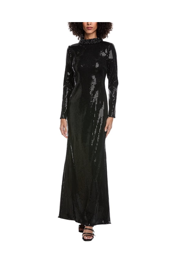 womens  Mermaid Gown, 0, Black