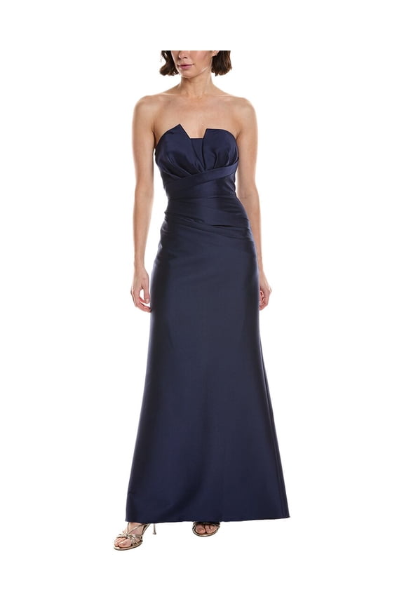 womens Origami Gown, 12, Blue