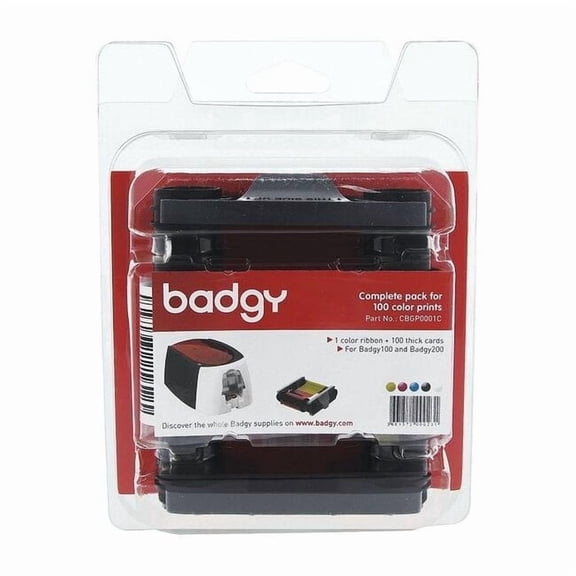 Badgy Card Printer,Color,8 in. H CBGP0001C