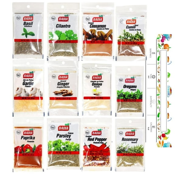 Badia 12 Spice Envelope Variety Pack