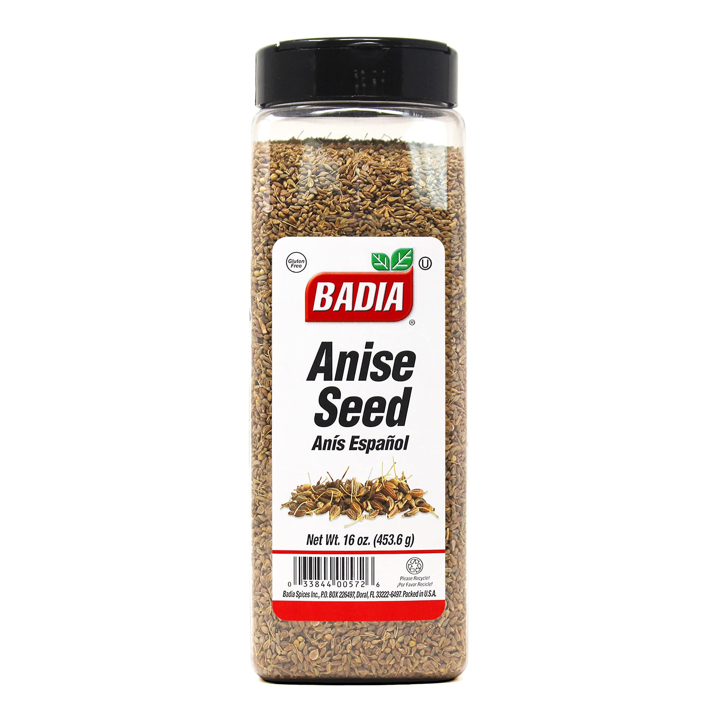 Badia Anise Seed, Whole Anise Seeds, Premium Spice For Cooking & Baking, Sweet Licorice Flavor, 16 Oz