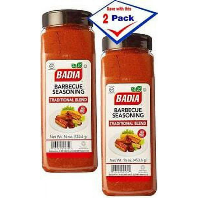 Badia Barbecue Seasoning BBQ Meat Sazon Carne Cerdo Pollo 16 Oz 2 PACK