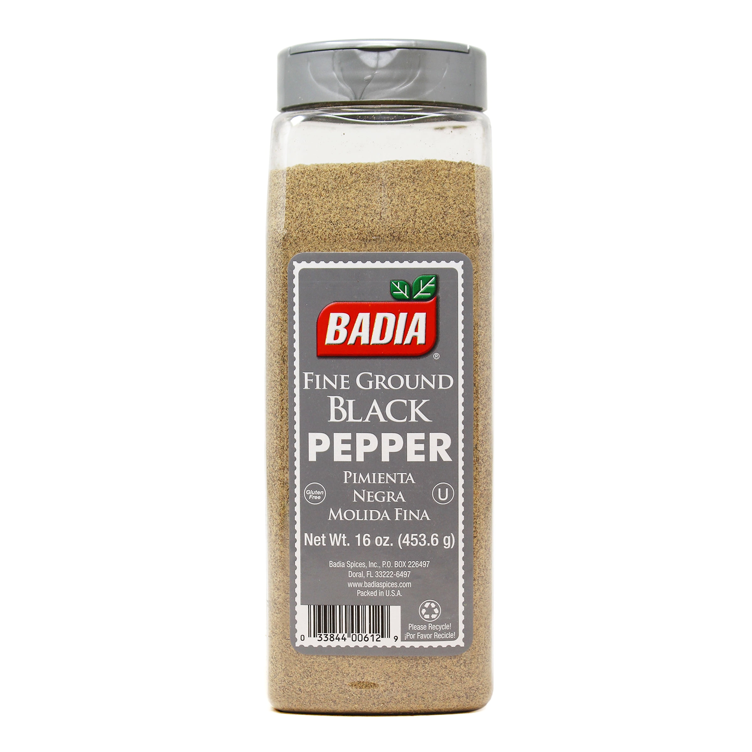 Badia Black Pepper Ground Fine, 16 oz