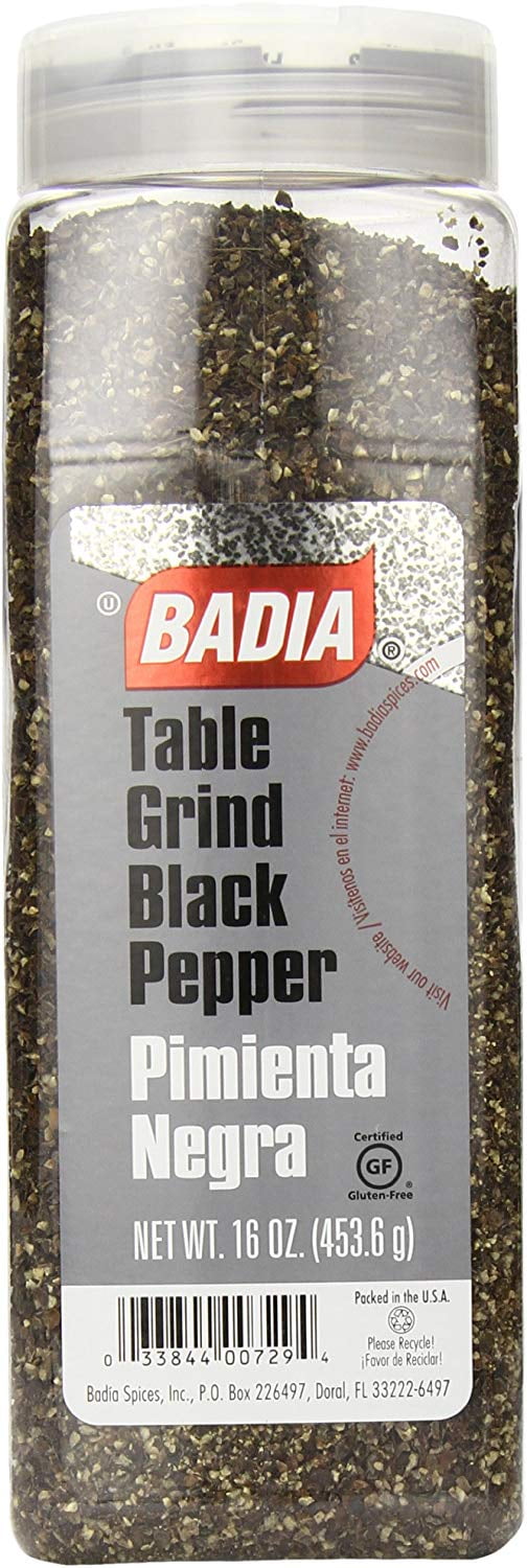 Badia Black Pepper Table Grind, 16 Ounce