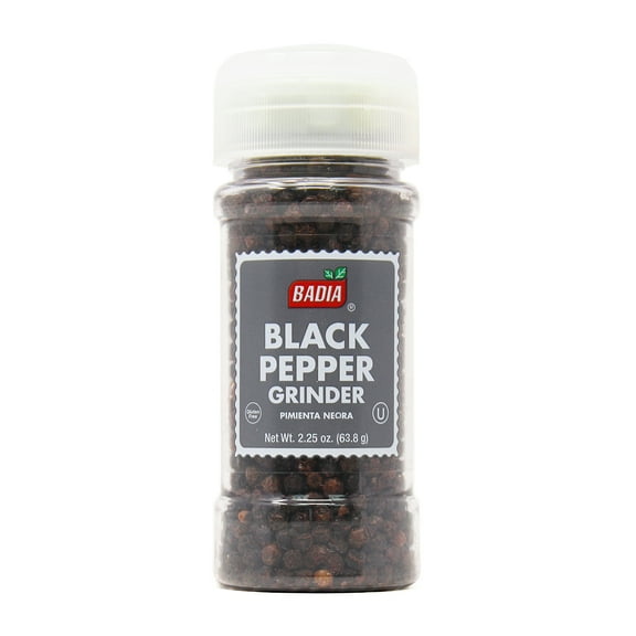 Badia Whole Black Pepper, 16 oz Bottle