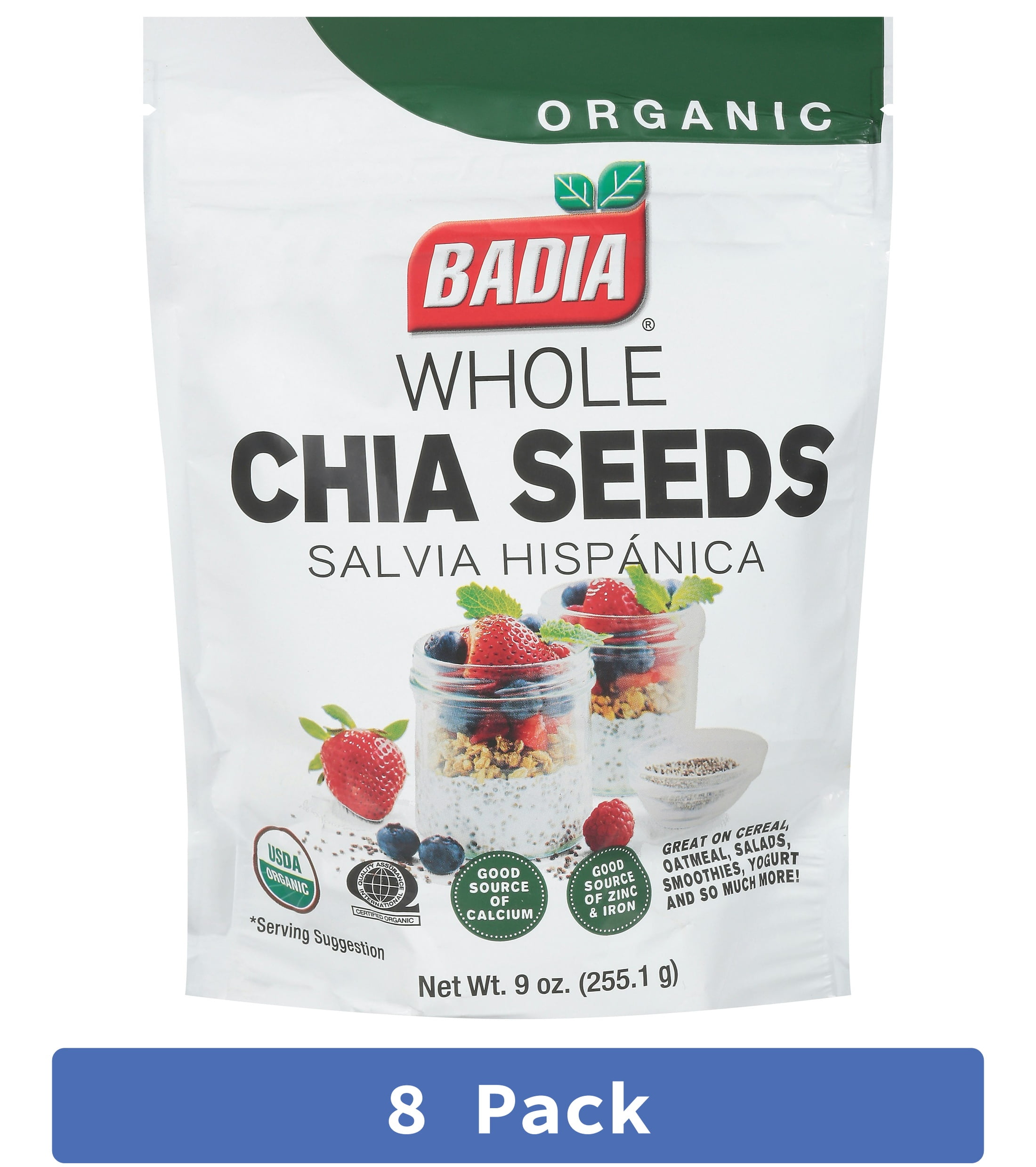 Badia Chia Seed Spice 9 oz (Pack Of 8)