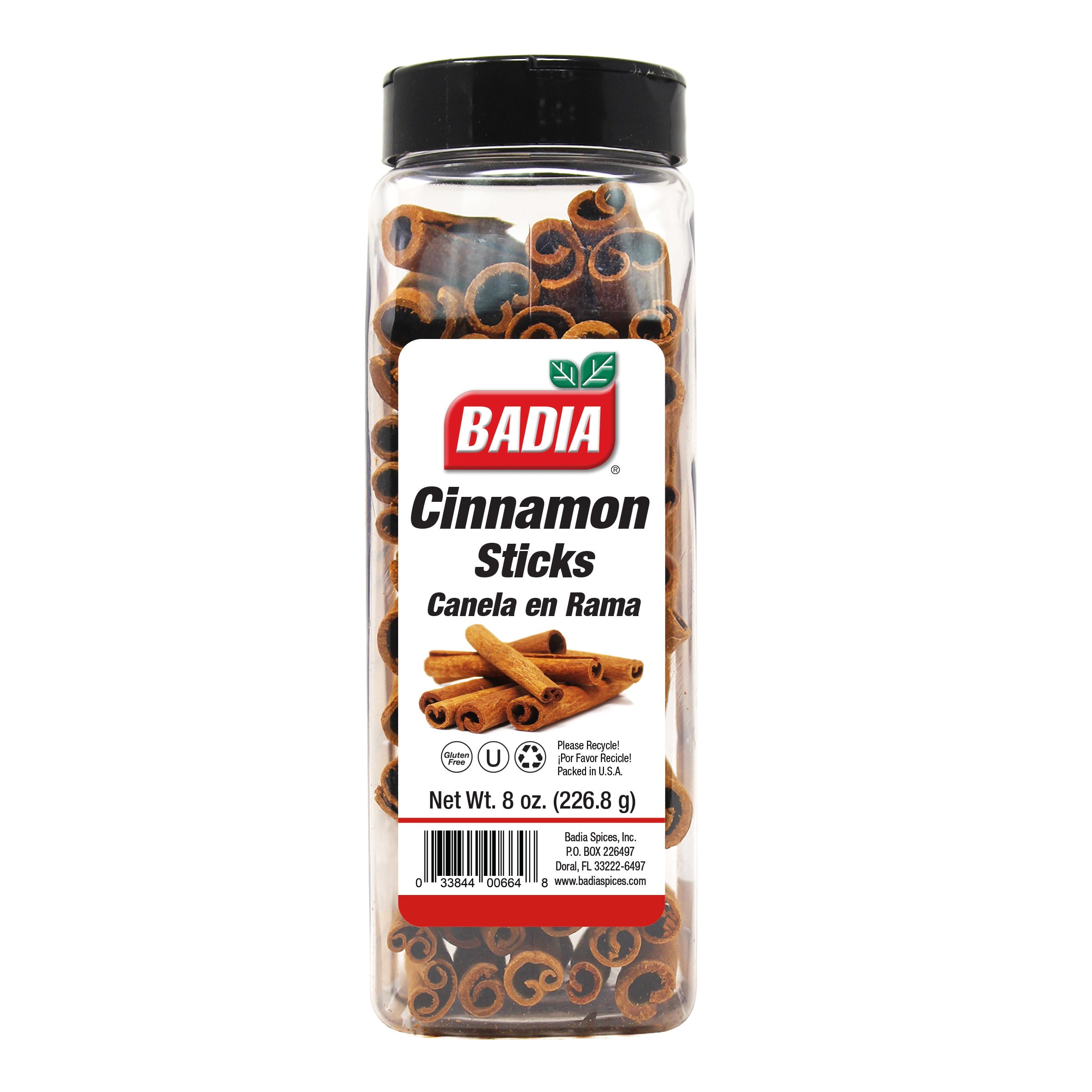Badia Cinnamon Sticks, Canela en Rama, 8 oz Bottle
