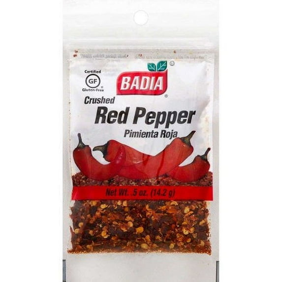 Badia Crushed Red Pepper, 80039, Kosher, 0.5 oz, 576/Case (23004468)